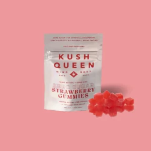 Kush Queen Delta-9 Strawberry CBD + THC Gummies