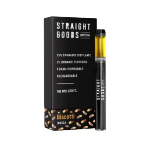 Indica-Biscotti Straight Goods THC cartridge 1gram