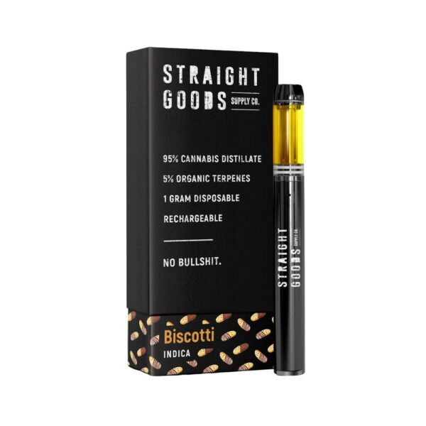 Indica-Biscotti Straight Goods THC cartridge 1gram