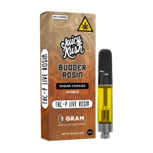 Juicy Kush Budder Rosin Sugar Cookies Hybrid THC-P 1G Vape Cartridge