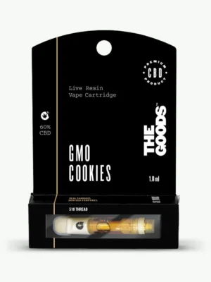 The Goods Live Resin 1.0ml GMO 510 Cookies Vape Cartridge